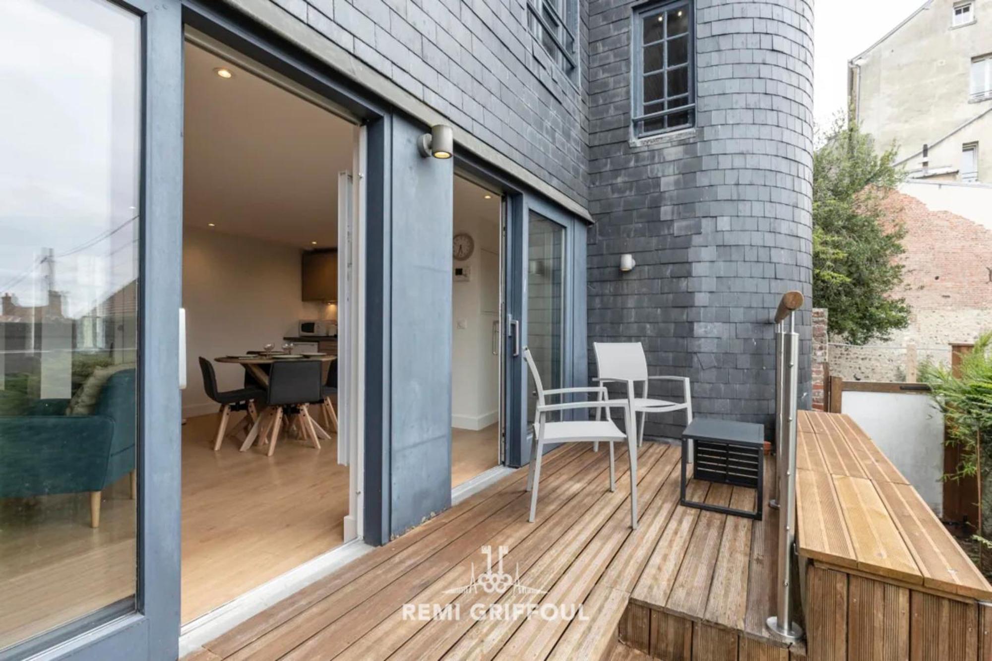 The Duplex Varin Beautiful Apartment & Garden Honfleur 4 People Eksteriør bilde